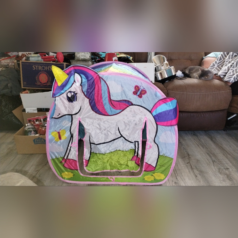 Colorful Unicorn Play Tent